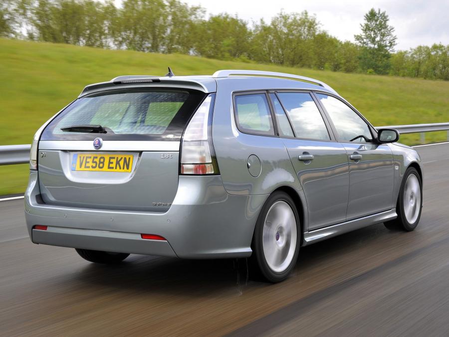  Saab 9-3 SportCombi 2008 года  (UK) (фото 3 из 5)